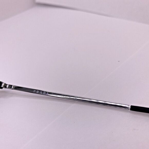 Prada Authentic Eyeglasses Frame VPS 04H DG0-1O1 53 [] 19 MM Rubber Matte Silver - Picture 11 of 12